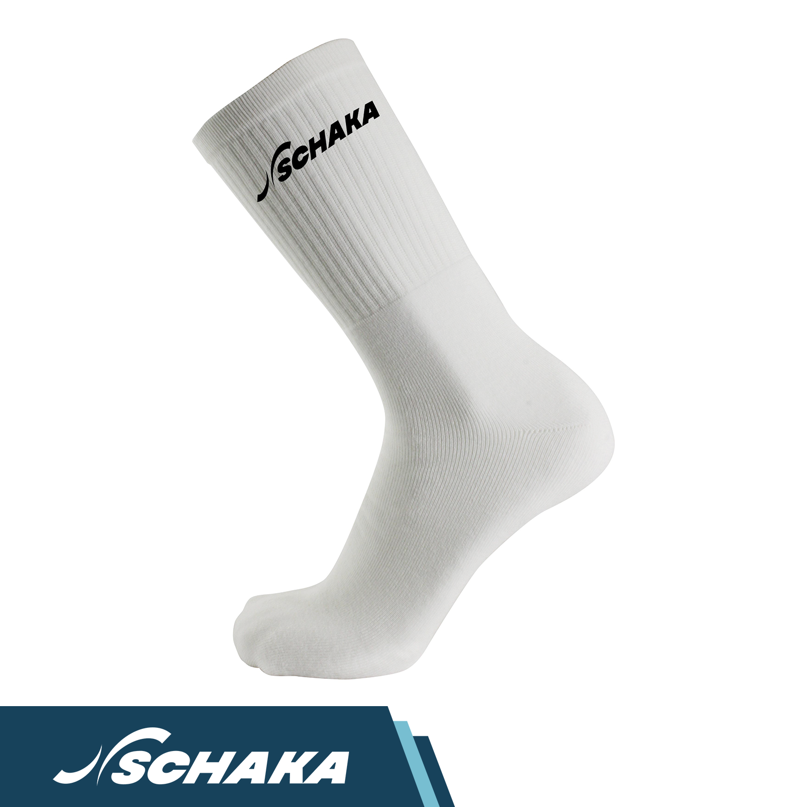 Schaka Sport-Socken (3 Paar) | Weiß | 39-42 | 73% Baumwolle, 22% Polyamide,  5% Elasthan